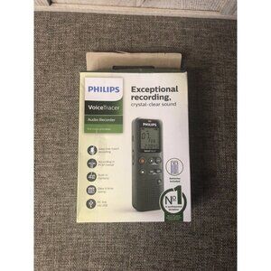Philips Voice Tracer Audio Recorder for Notes & Ideas DVT1110 4GB Memory